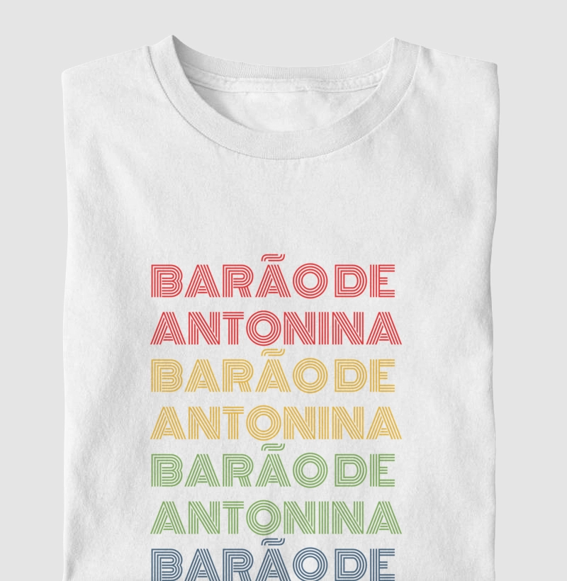 Barão de Antonina Letreiro Retrô