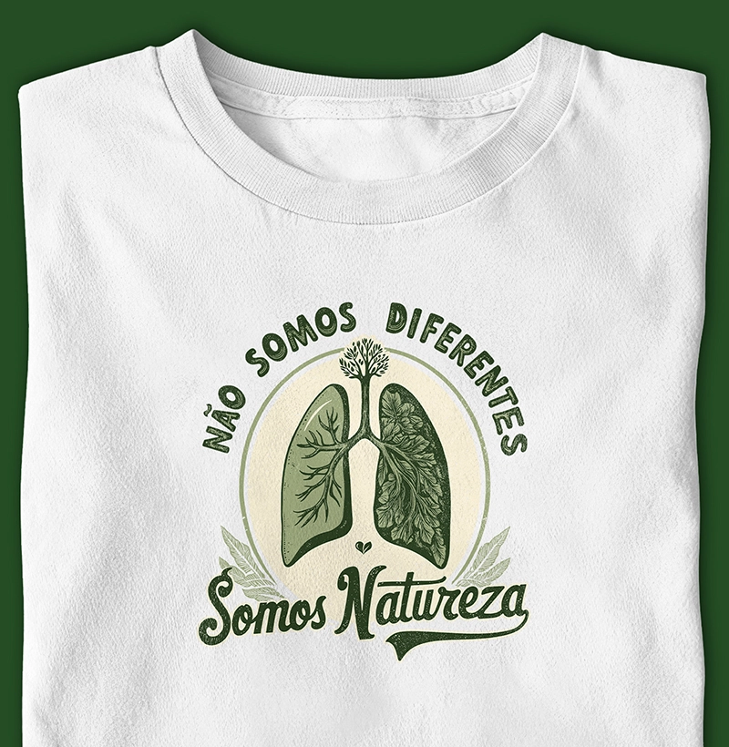 Não somos diferentes somos natureza - Pulmão 