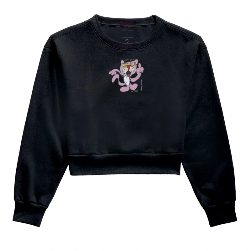 MOLETOM CROPPED - PANTHER