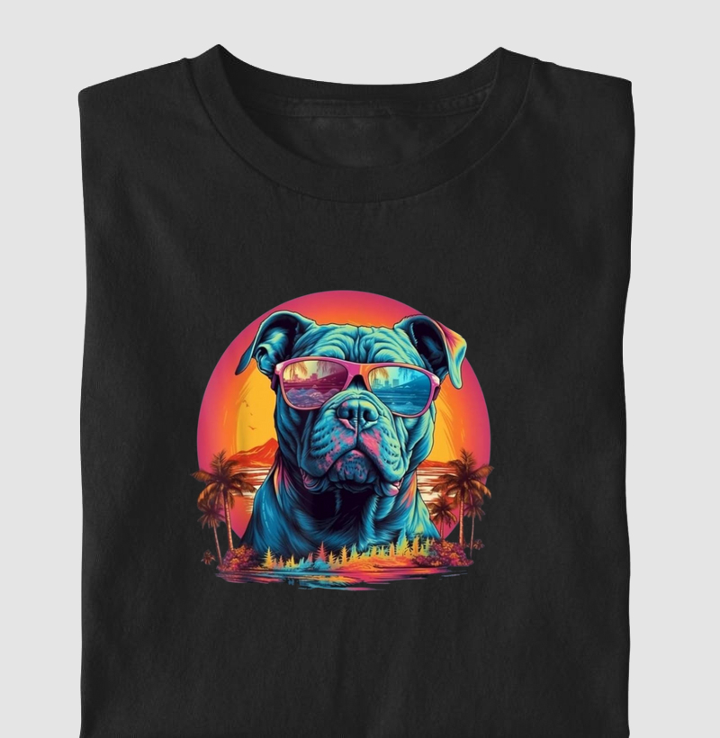 Pit bull sunset 