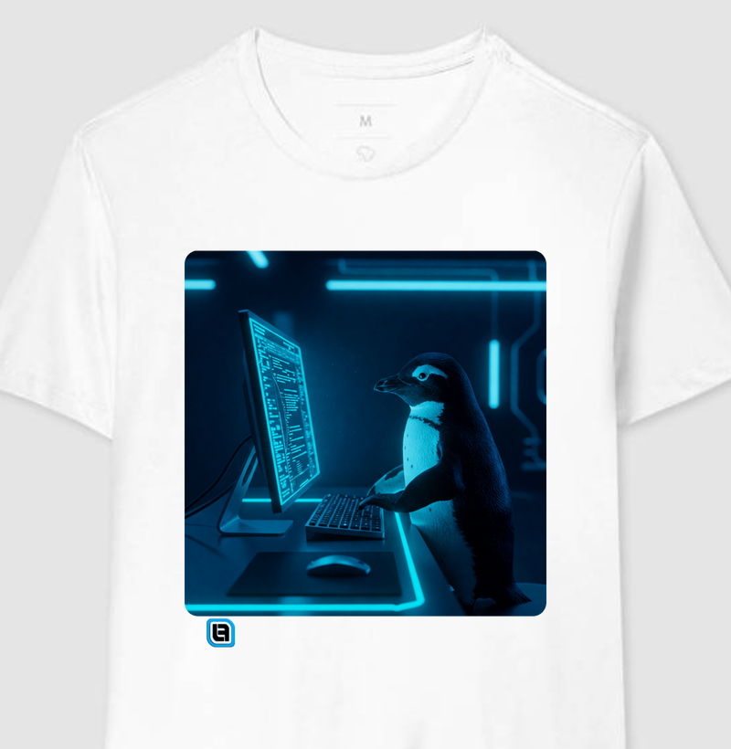 Camisa Linux Force - Pinguim Tech Admin