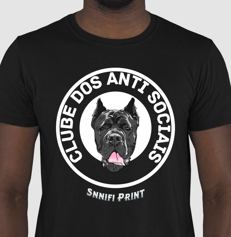 "T-Shirt - Clube dos Antissociais – Edição Cane Corso"