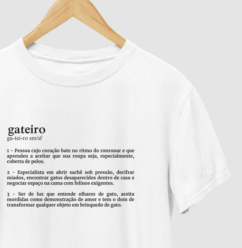 Camiseta Gateiro - Mãe e Pai de Gato