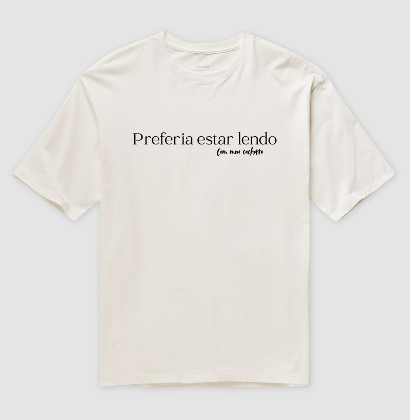 Preferia estar lendo com meu cachoro