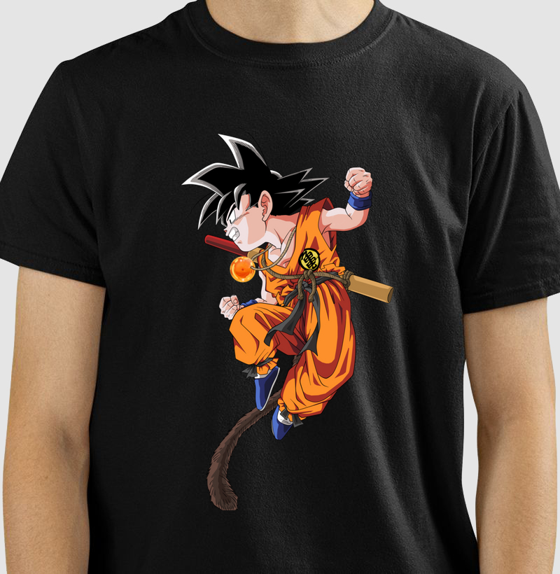 T-shirt Goku Criança - Dragon Ball Clássico