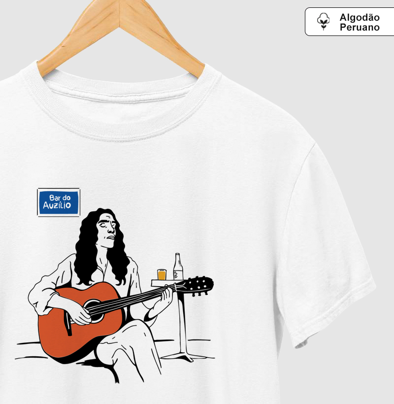 Camiseta Sérgio Sampaio - Dona Maria de Lourdes Bar do Auzílio