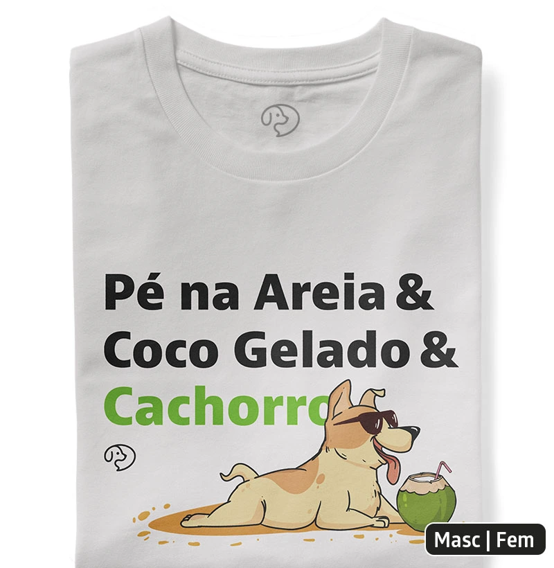 Pé na Areia & Coco Gelado & Cachorro