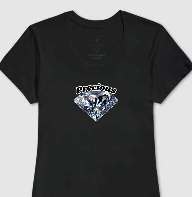 Camiseta Feminina Arquétipo Diamante Precioso