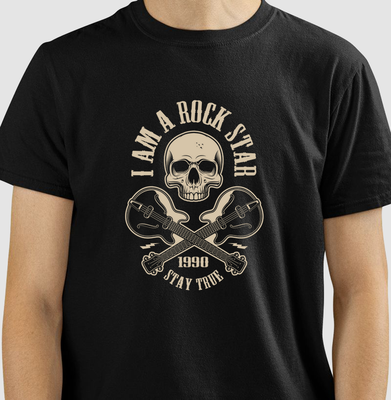 Camiseta I am a rock star