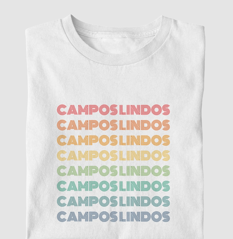 Campos Lindos Letreiro Retrô