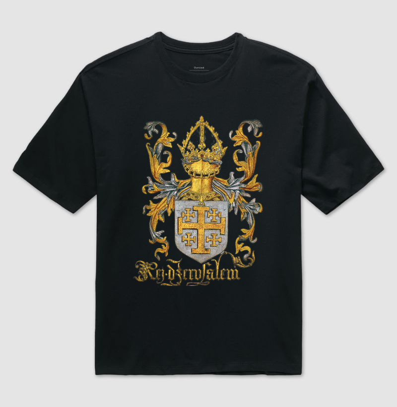 Camiseta Brasão de Armas do Rei de Jerusalém (1099-1291)