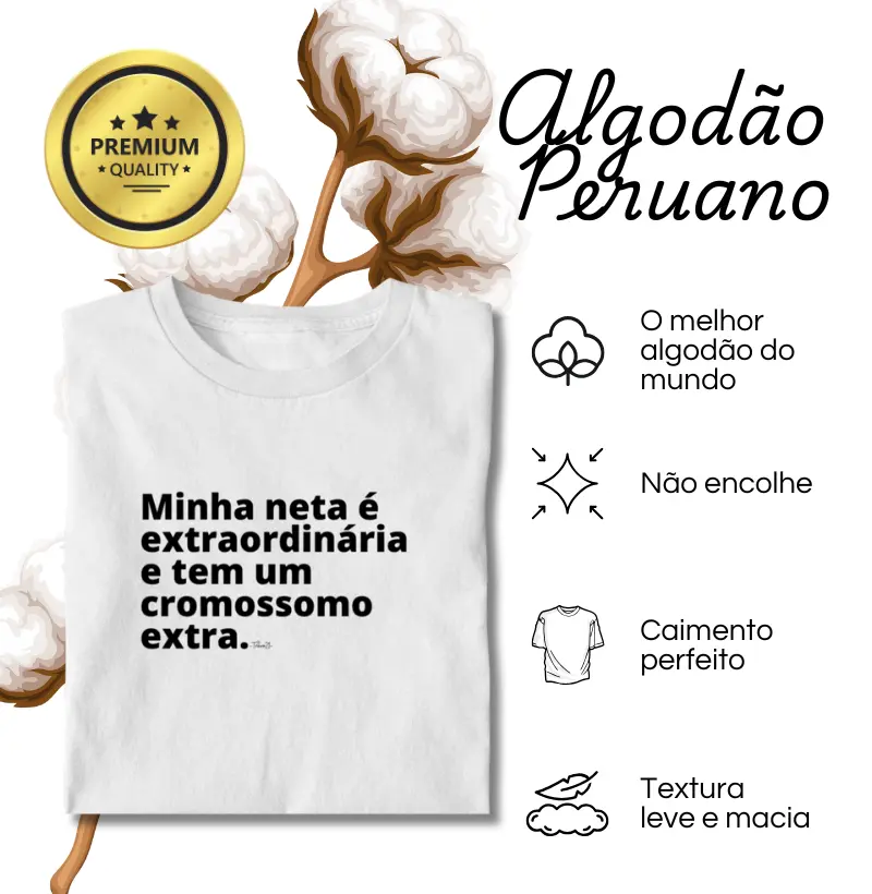 Algodão Peruano - Neta extraordinária