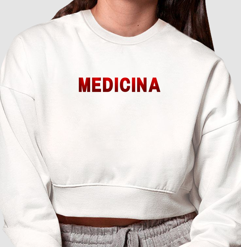 Cropped Moleton Med Red