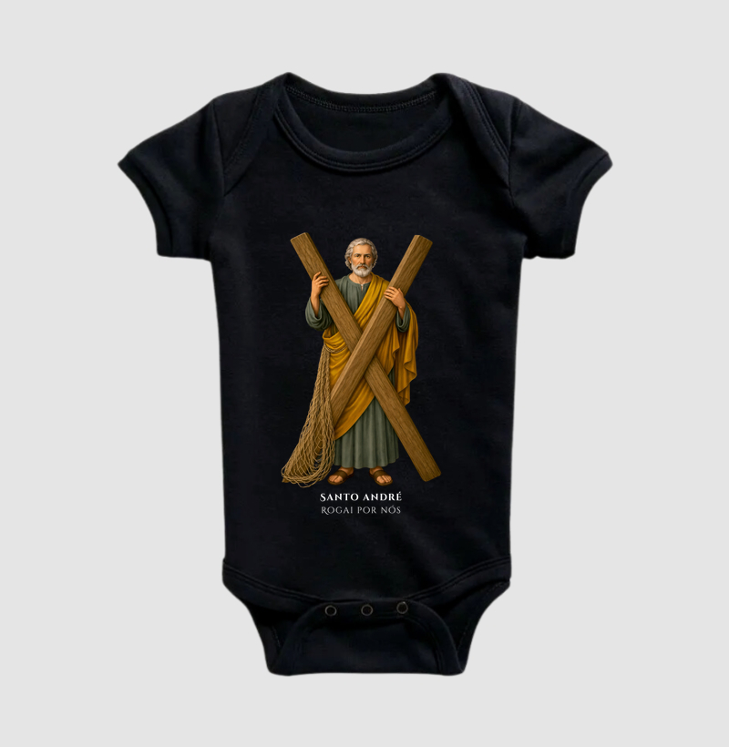 Camiseta Católica - Santo André - Rogai por nós