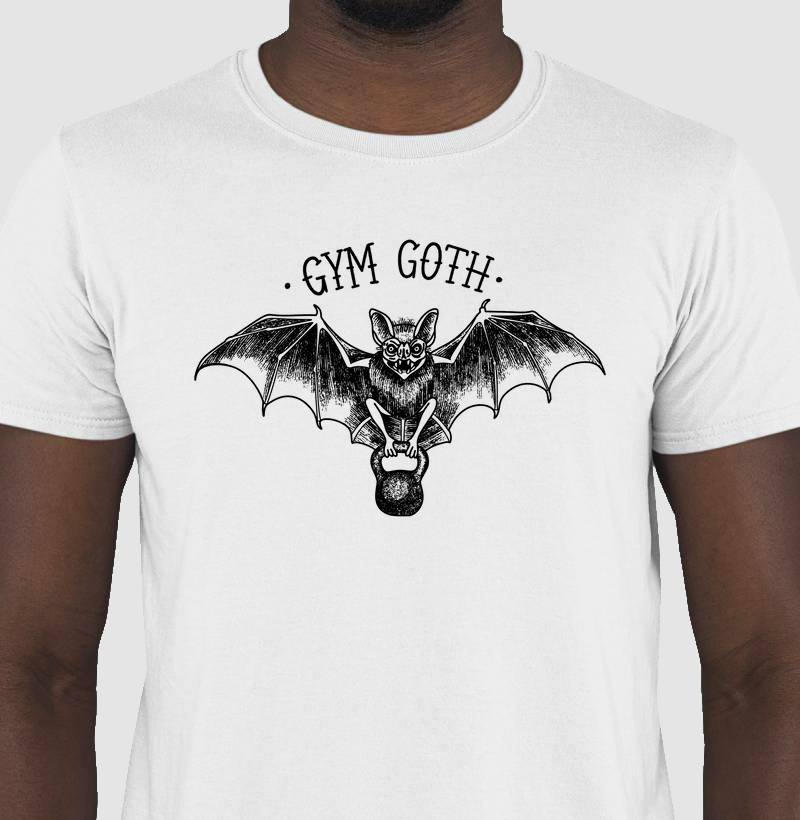 Morcego Gym Goth (Fundo Branco)
