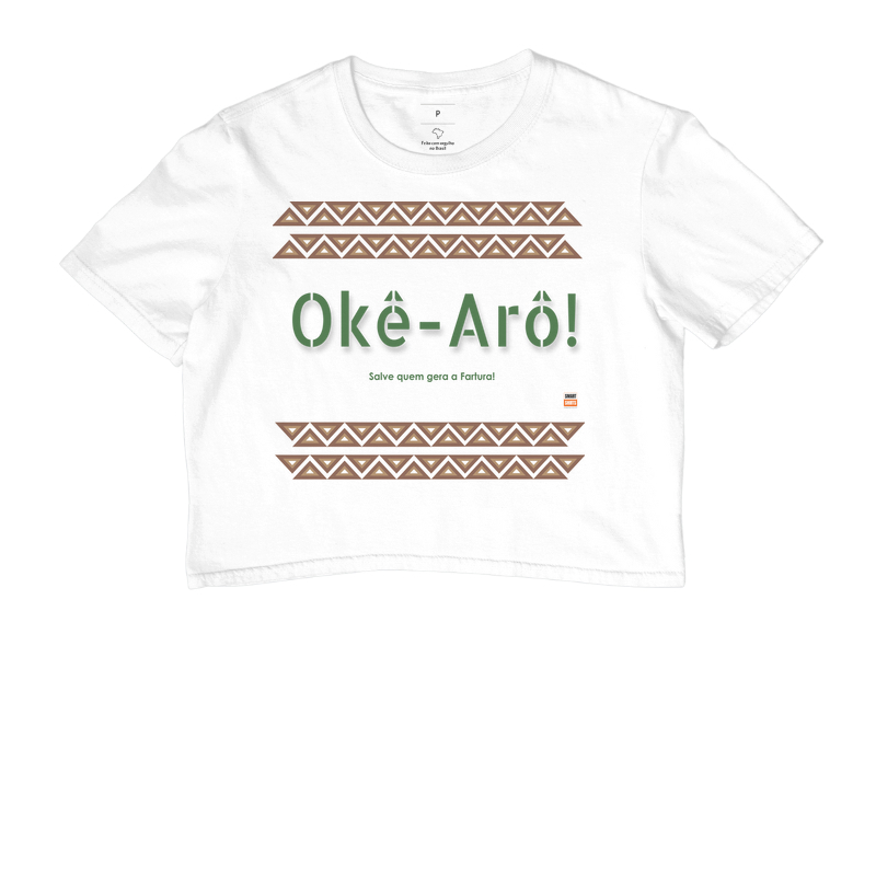 Cropped Branco Okê-Arô!