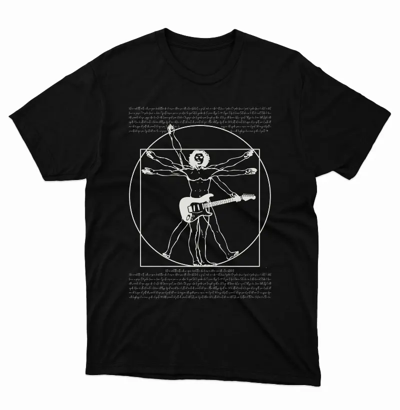 Camiseta O Guitarrista Vitruviano