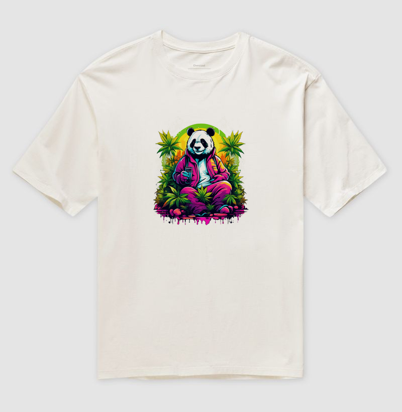 Camiseta Oversized Chill Panda