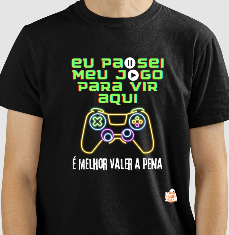 Eu pausei meu jogo para vir aqui
