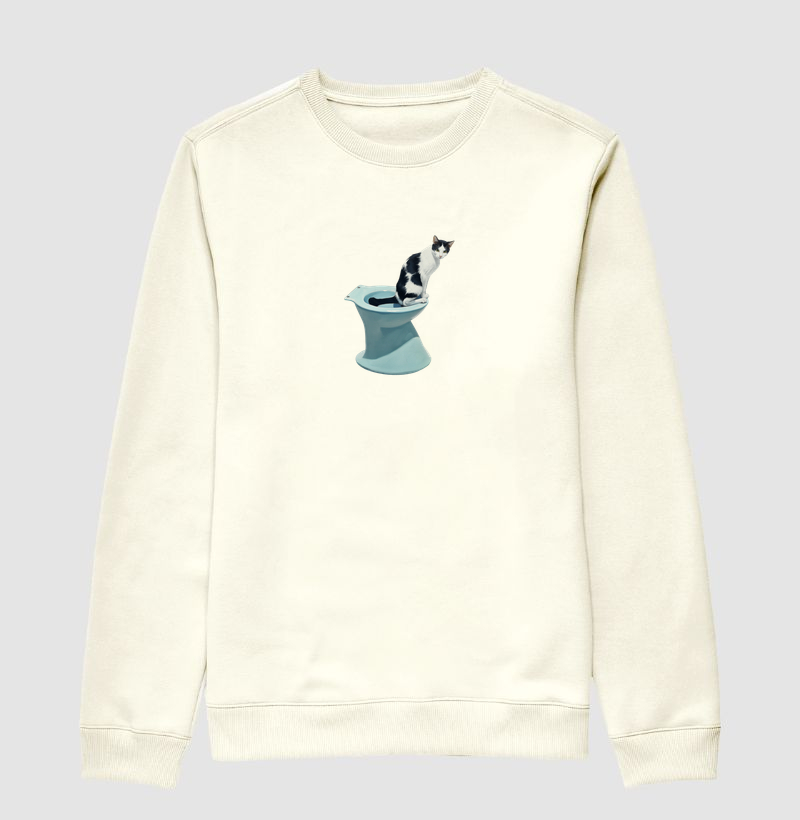 Gatíneo no Vaso Sanitário