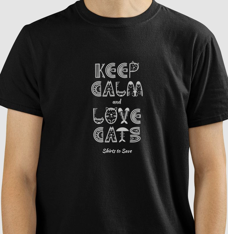 Camiseta Keep Calm Gato