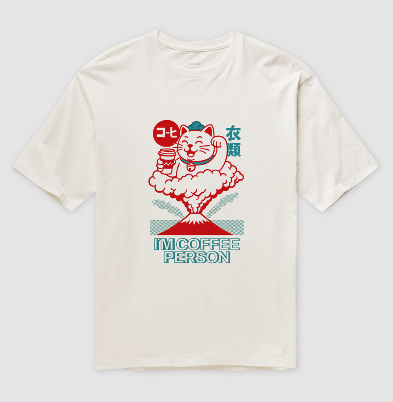 OVERSIZED - CAT - I am coffee person