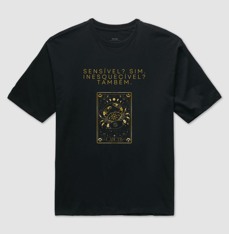 Camiseta Oversized Cancer Card