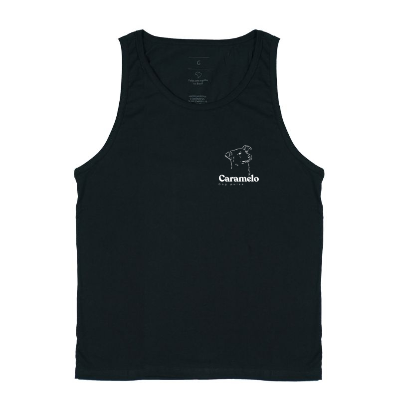 Camiseta Regata Dog Pulse - Caramelo Busto