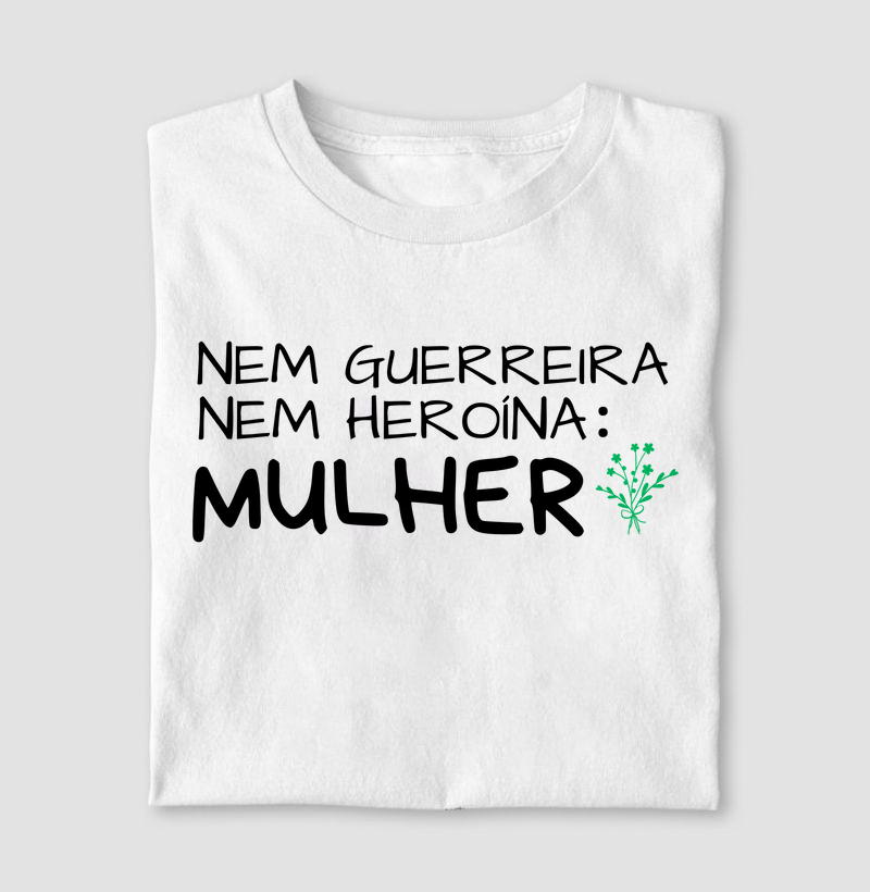 Camiseta Letra Unica Engajamento Mulher