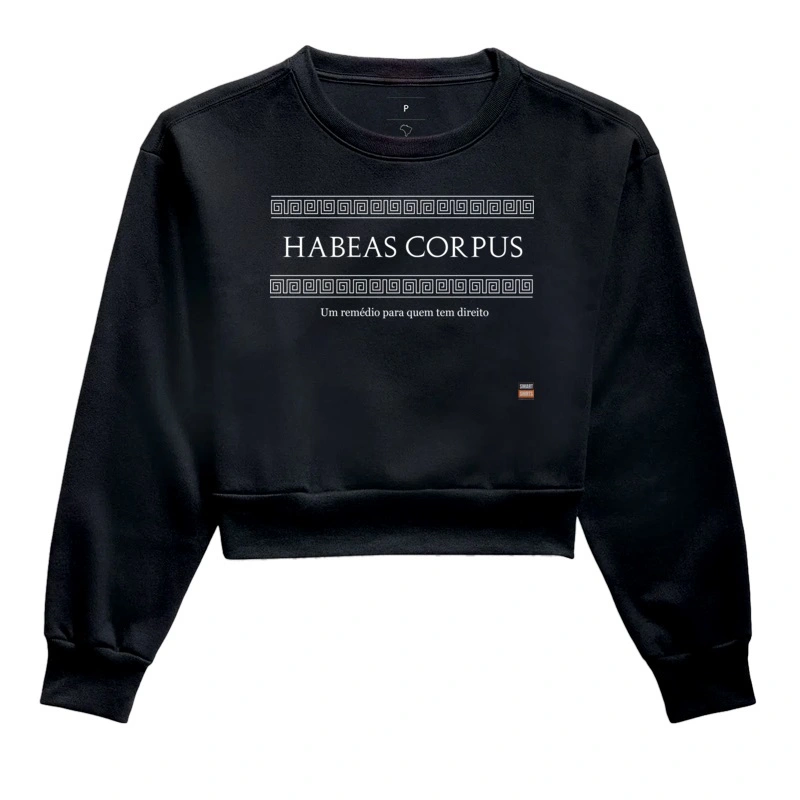 Moletom Cropped Habeas Corpus