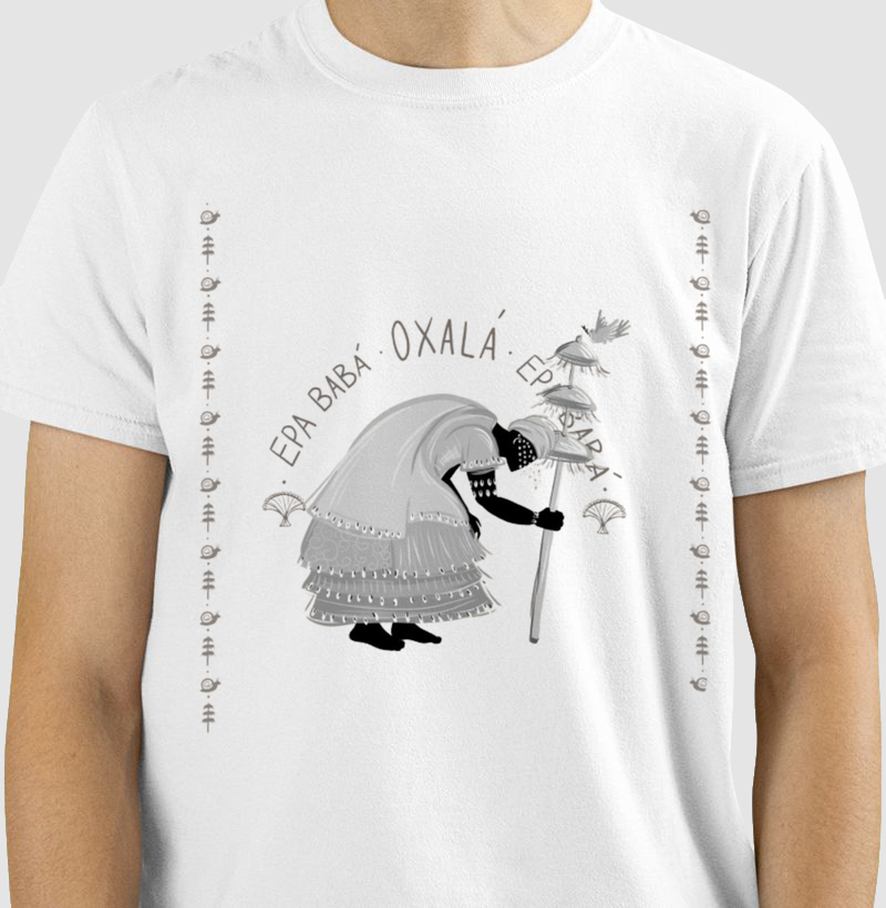 Camiseta Epa Baba Oxalá 100% algodão