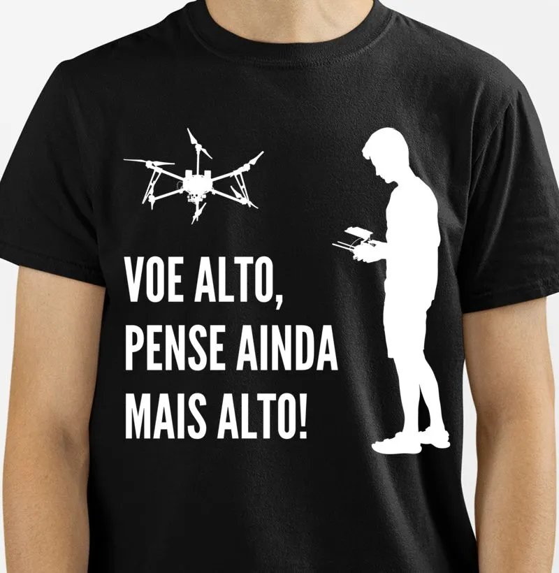 CAMISETA VOE ALTO... (ESTAMPA BRANCA)