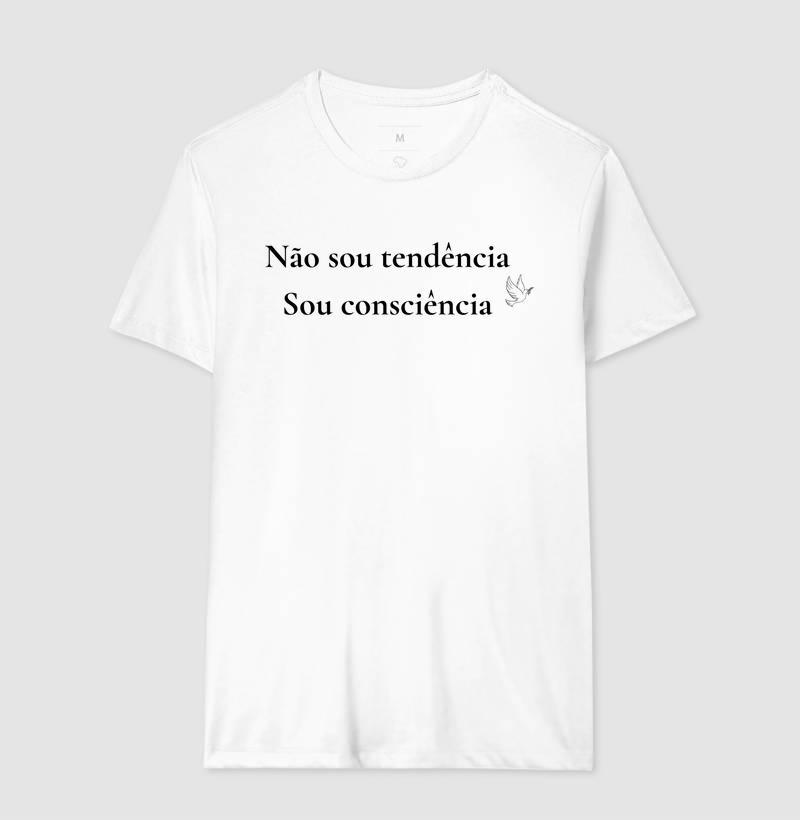 Camiseta Não sou tendência