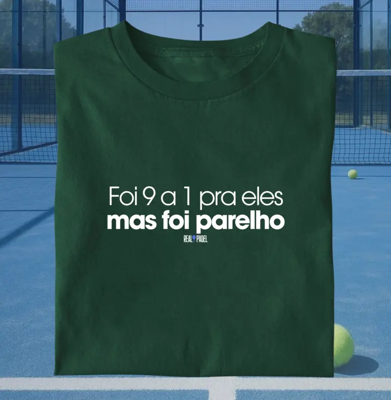 Foi 9 a 1 mas foi parelho