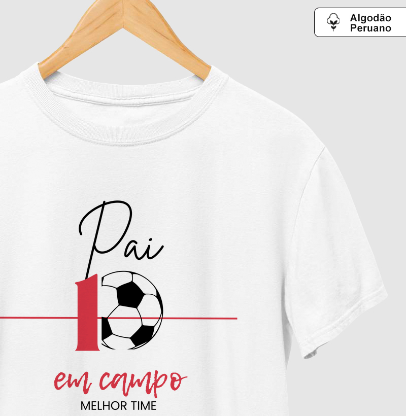 Camiseta Algodão Peruano | Pai rubro-negro em Campo. 10