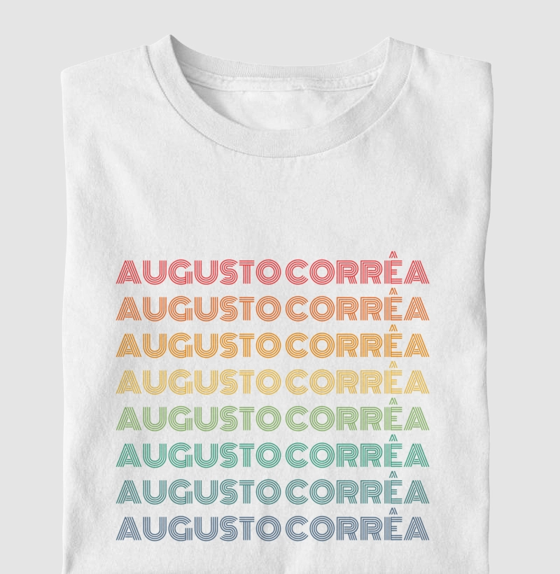 Augusto Corrêa Letreiro Retrô