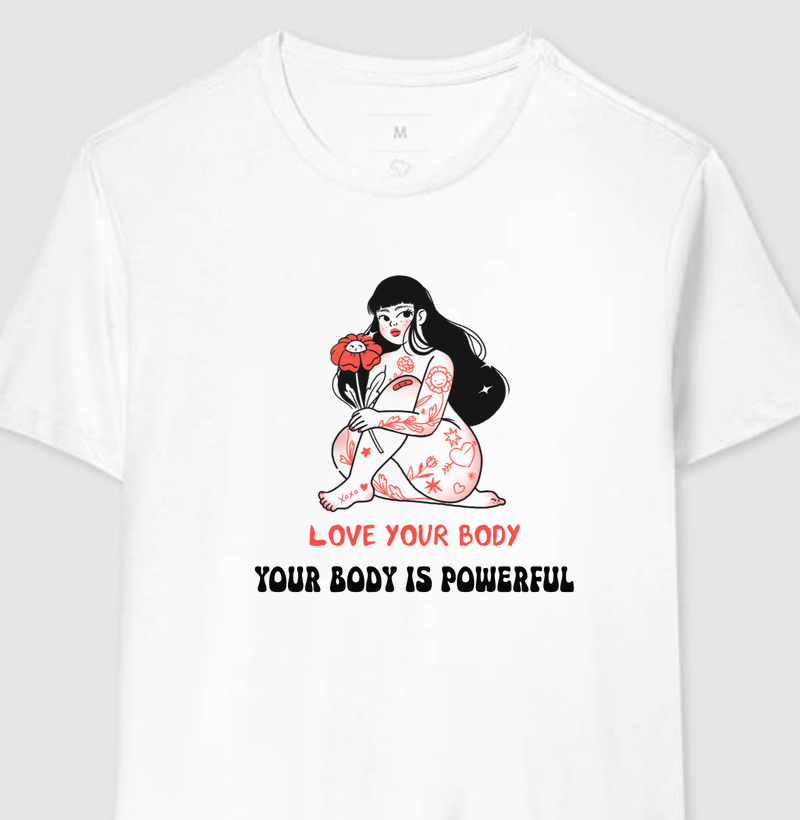 Camiseta Love your body