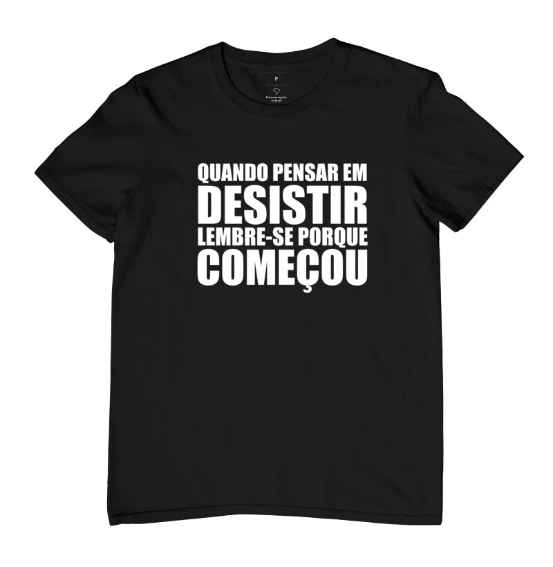 Lembre-se porque começou