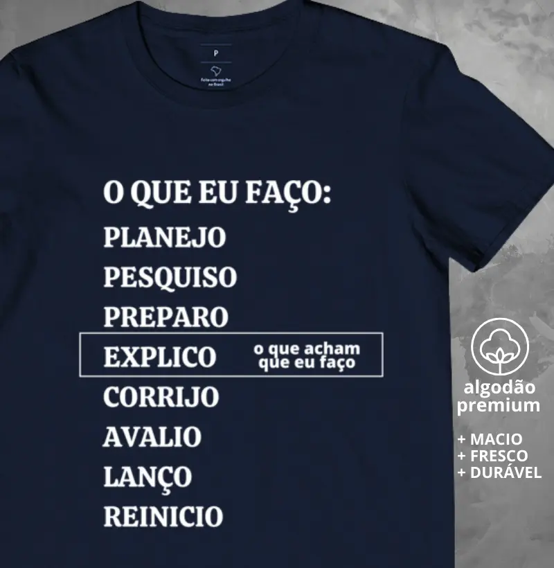 Camiseta O que eu faço x o que as pessoas pensam