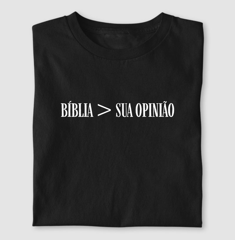 Bíblia > SUA OPINIÃO