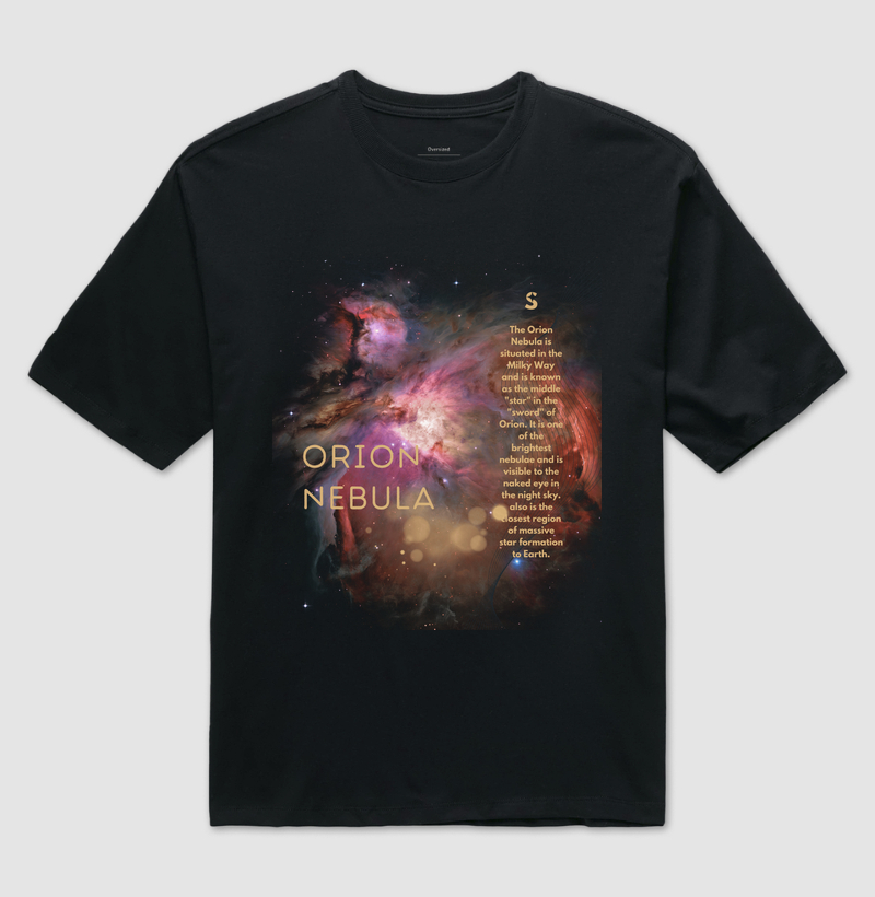 Nebulosa de Órion Camiseta Supernova Estampada  