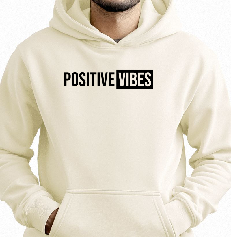 Positive Vibes: Moletom com Bolso - Espalhe Boas Vibrações com 
