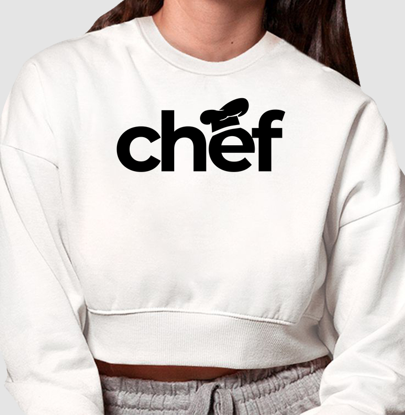 Chef: Moletom Cropped - Mostre sua Paixão pela Arte Culinária com Estilo