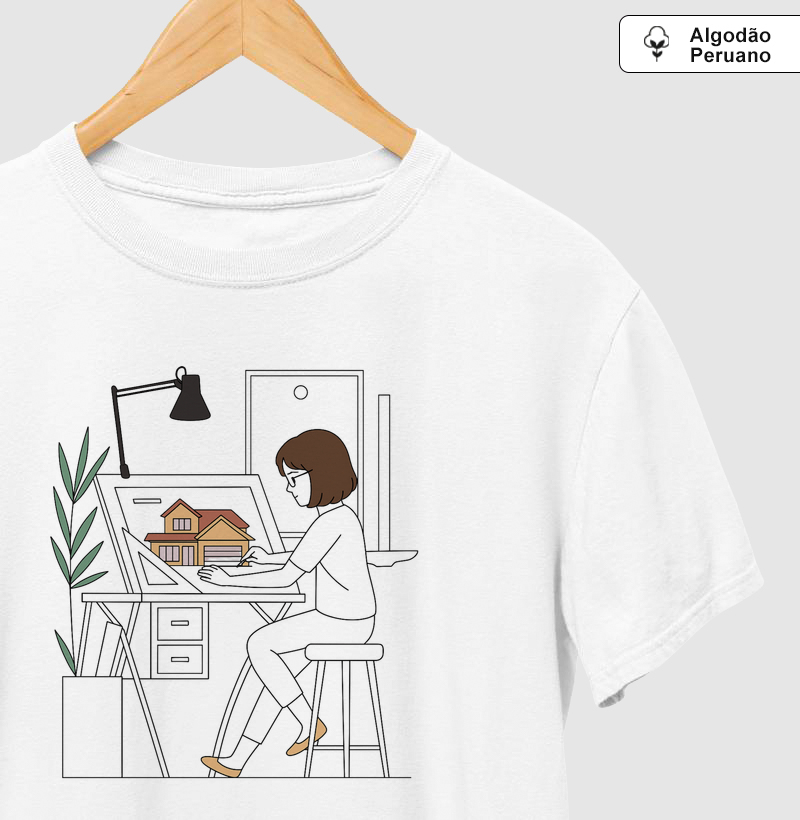 Arquiteta projetando 