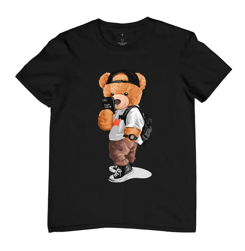 Camiseta Unissex Urso Estudante