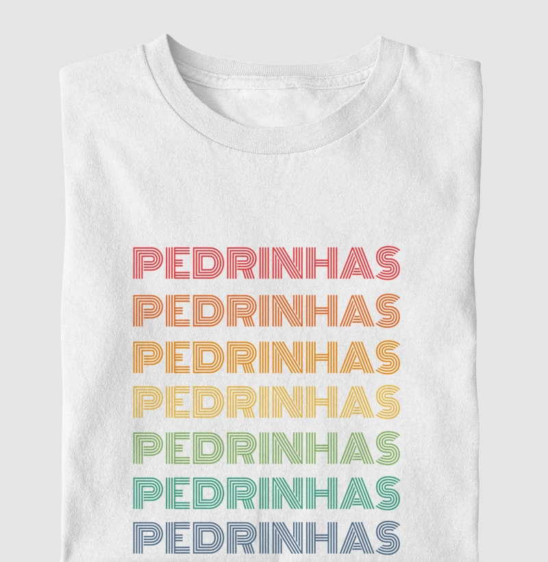 Pedrinhas Letreiro Retrô