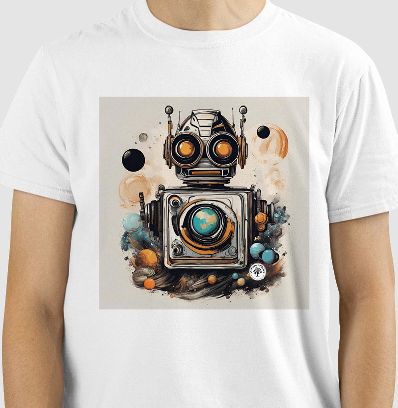 Camisetas / Imagens Criativas / Robô Câmera 2