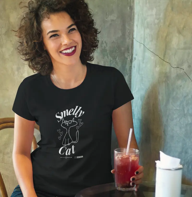 007 - Camiseta 100% algodão SmellyCat