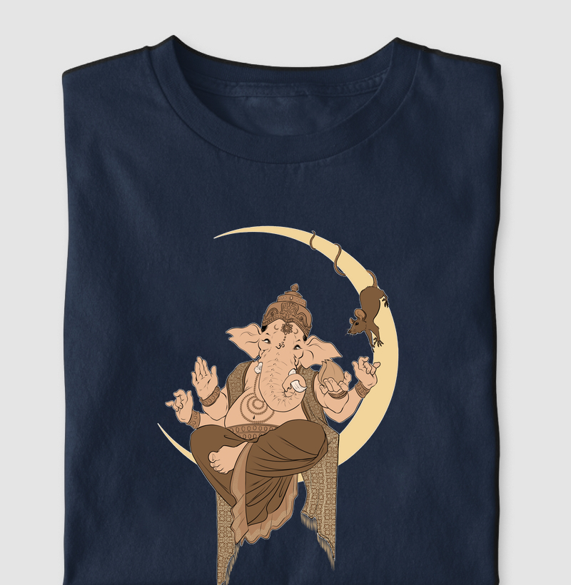 Ganesha in the Moon by Renata Cunha