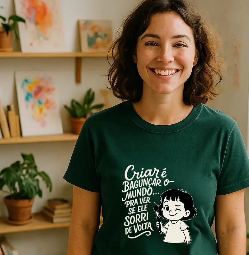 Camiseta Bagunça Criativa
